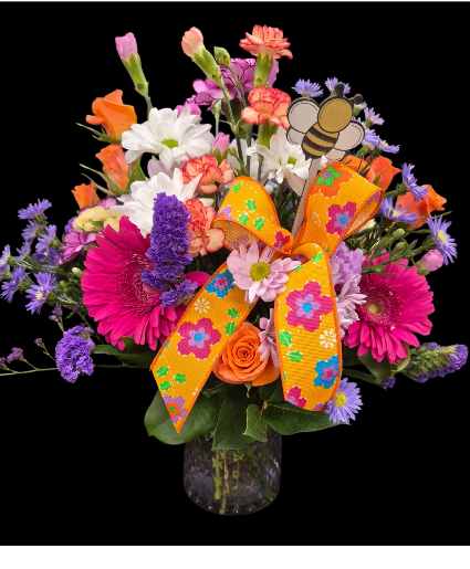 A POP of COLOR Vase arrangement 