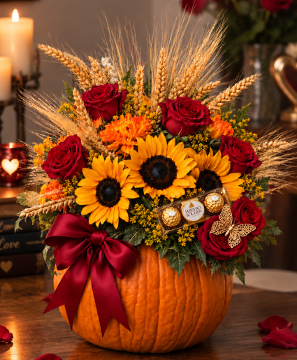 A Pumpkin Full of Love Call Us for Faster Service & Daily Specials: (915) 303-8500 Text Us to Order Anytime: (915) 505-3708 Your trusted source for Flowers & Delivery in El Paso TX 