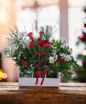 A Rustic Winter Bouquet FHF-W321 Fresh Flower Arrangement (Local Delivery Only)