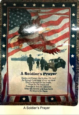 A Soldier's Prayer Throw  (AF) 