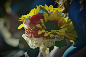A sunny day sunflower nosegay