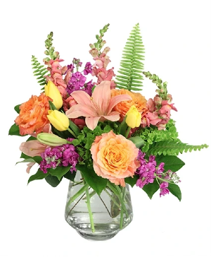 A Sunset Mix Vase
