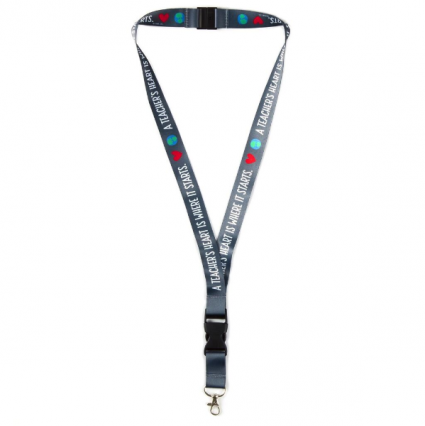 A Teacher's Heart Is Where It Starts Lanyard Hallmark