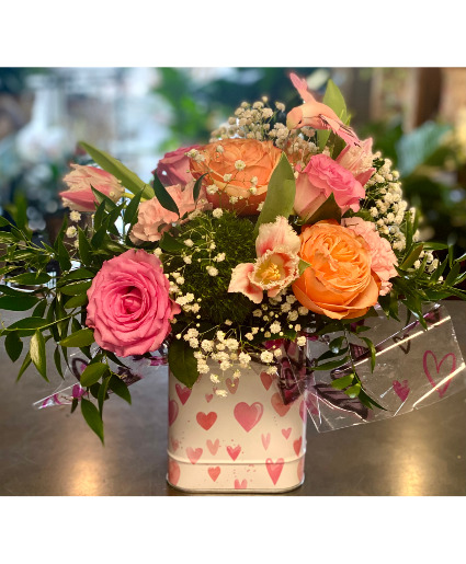 A Tin Full of Love Powell Florist Valentines Exclusive