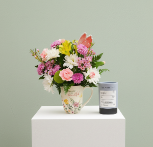 A Treat for Mom Floral Teacup and Herbal Tea
