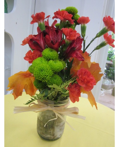 A walk in the woods vase arrangement