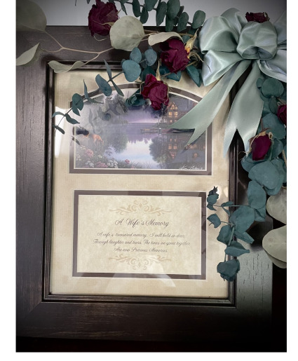 A Wife's Memory Framed 10.5" x 12.5"