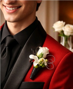 DASHING DENDROBIUM Boutonnière