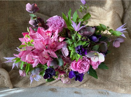 Abundance of Beauty arrangement in ceramic pot 