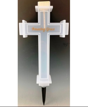 Acrylic Solar Cross Amazing Grace 