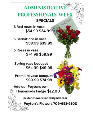 Administration SPECIALS Floral Design
