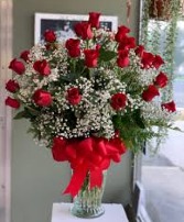 Adoration 36 Red Rose Vase FHF-V36 Fresh Flowers Vase Arrangement