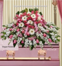 Adoration and Compassion Sympathy Casket Spray