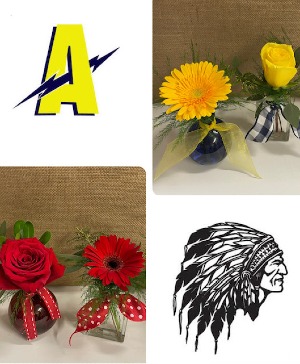 AHS & WHS School Vases Custom