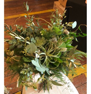 Airy Greens  Bridal Bouquet
