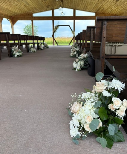 Aisle Flowers Ceremony Flowers