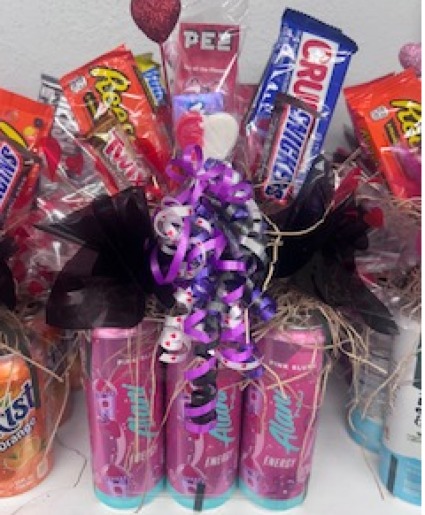 Alani 6pack Bouquet 6 pack of Alani energy with assorted mixed candy