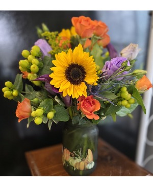 All a'Gourd Fresh Vased Arrangement