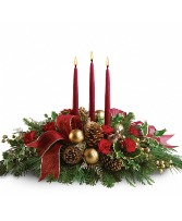 3 candle Christmas Centerpiece  