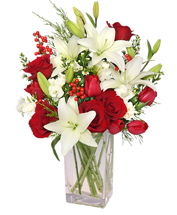 ALL IS MERRY & BRIGHT Holiday Bouquet in Niagara Falls, ON | THE FLOWER HOUSE