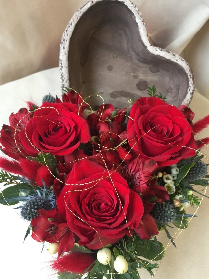 All My Heart  Heart Shaped Floral Arrangement 