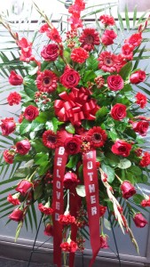  Red Standing Spray (24 Hour Notice) $175.95, $195.95, $235.95