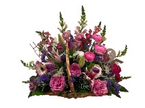 All the Bells and Whistles Celebration Basket Basket Arrangement