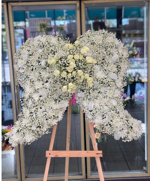  Angel Wings On A Easel 