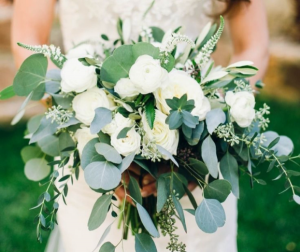All white beauty bridal 
