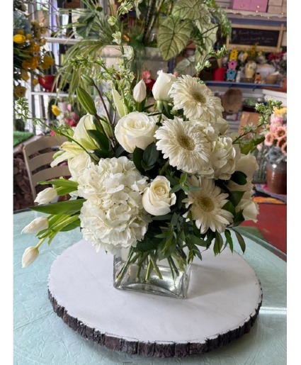 All White Cube Arrangement 