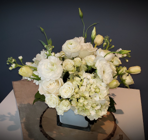 All white custom Arrangement  