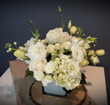 All white custom Arrangement  