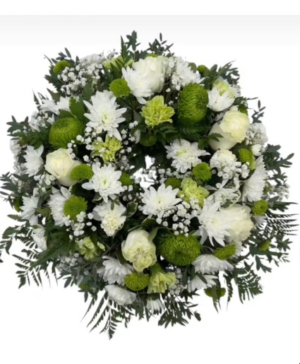 Serene White & Green Wreath Wreath 