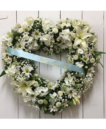 All White Open Heart 
