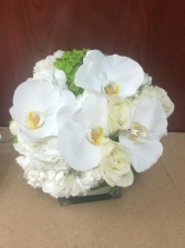 All white square cube  