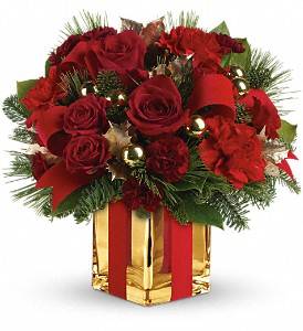 All Wrapped Up Bouquet Christmas Arrangement