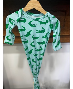 Alligator Goosie Gown 0-3months  