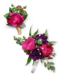 Allure Wristlet and Boutonniere Set Wristlet/Boutonniere