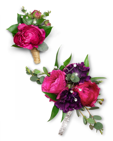 Allure Wristlet and Boutonniere Set Wristlet/Boutonniere