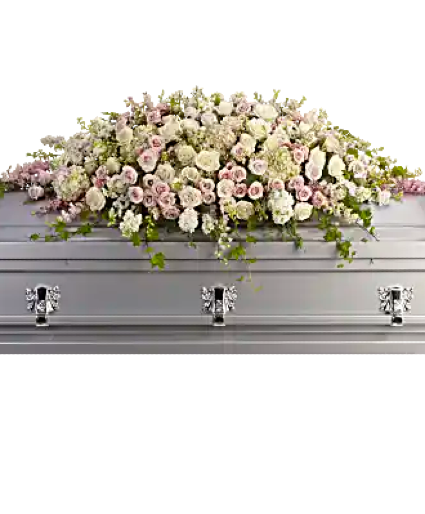 always adored casket spray casket  flowers