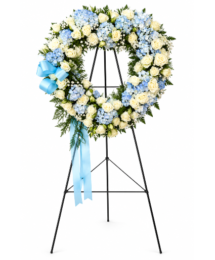 Always Blue Tribute Floral Wreaths 