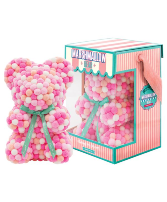 Always & Forever Pom Pom Marshmallow Bear - Pink Marshmallow Bear (Also available in Blue)