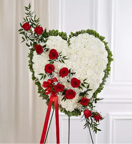 Always In My Heart Floral Heart (Pick Your Color) 