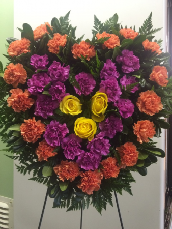 Always in my Heart Standing Floral Tribute in Red Lake, ON | FOREVER GREEN GIFT BOUTIQUE