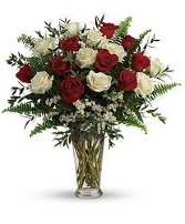 Always Loved    18 Roses  Vase Arrangement  Substitutions Maybe Necessary