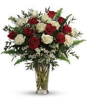 Always Loved    18 Roses Vase Maybe Red Vase Arrangement  Substitutions Maybe Necessary