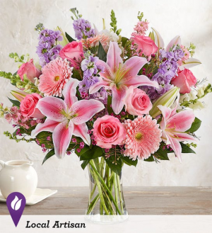 Always On My Mind™ Flower Bouquet rose and lily