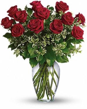 ALWAYS ON MY MIND - LONG STEMMED RED ROSES 