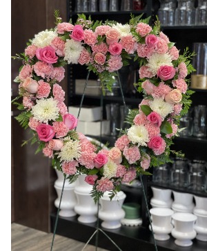 Always Remember Floral Heart Tribute Sympathy