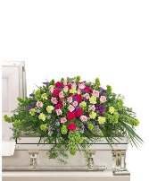 Always Remembered Casket Spray Sympathy Arrangement